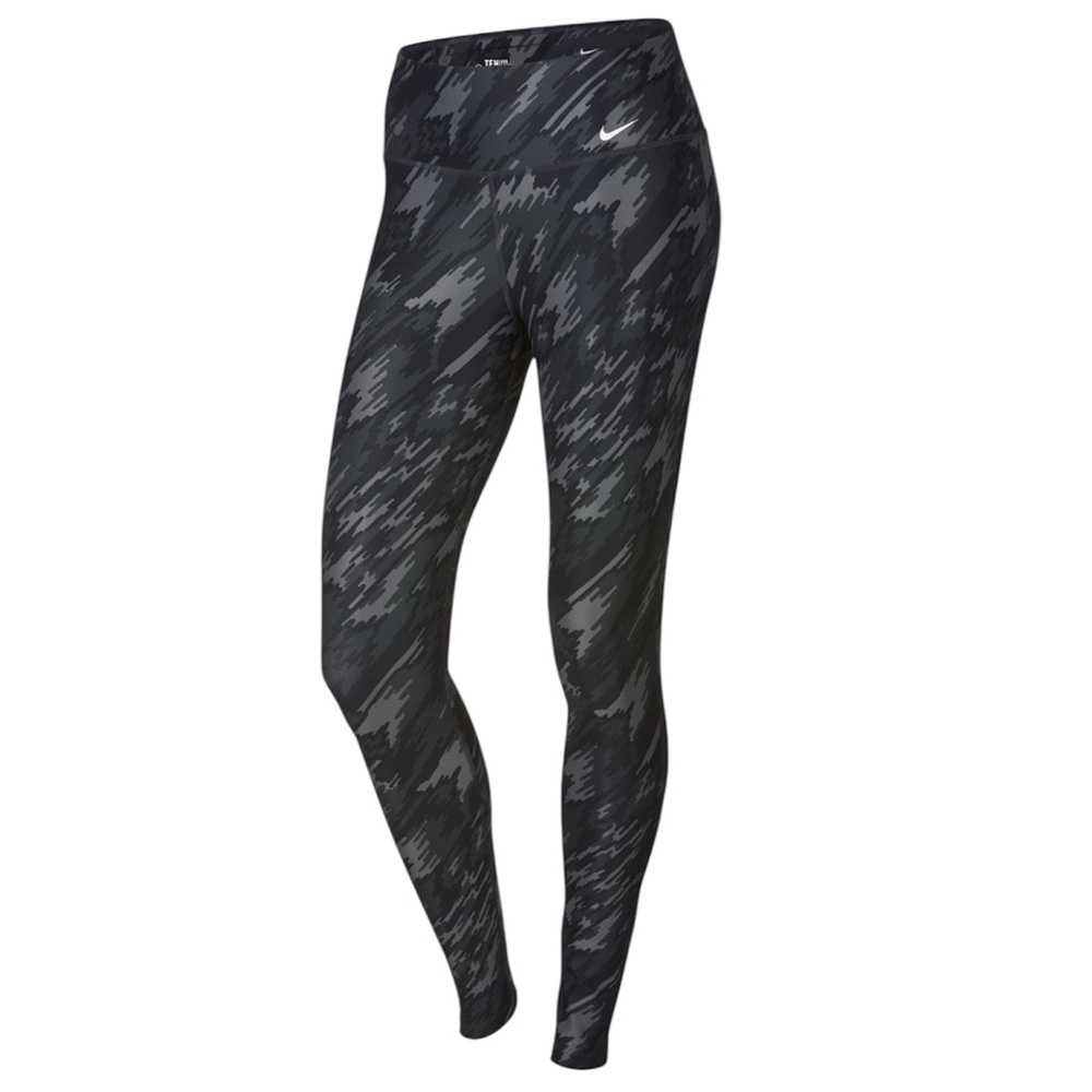 Nike Dri-Fit Women's Black Abstract Camo Patterned Leggings One Legend Small